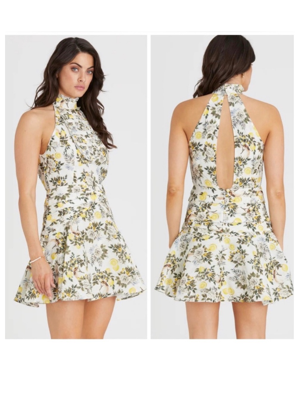 Aqua Blu Australia Clementine Kaley Floral Coquette Mini Dress 10